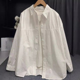 Pink Folded Long-Sleeved Shirt Coat Women's Spring Thin Loose BF Lazy Wind Long Casual