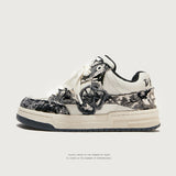 Shoes To Destroy The Wind Small Fragrant Breeze Bread Shoes Increase Wear-Resistant Low Help Men's Shoes Casual Shoes Men's And Women's