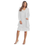 Shipping Mother of The Bride Dresses 2021 Chiffon Plus Size Long Sleeve Party Gown robe de soir¨¦e de