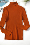 2023 Basic Turtleneck Women Sweaters Autumn Winter Warm Pullover Slim Tops Ribbed Knitted Sweater Jumper Soft Pull