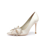 Wind High Heel Female Sheel 2025 New Bow Water Drill Tip Shallow High Heel Single Shoe