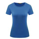 Women's Solid Color Pullover T-shirt Short Sleeve