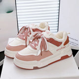 Winter Plus Velvet New Korean Version Of In Small White Shoes Female Students Warm Sneakers Casual Thick-Soled High-Heeled