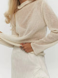 2025 New Hollow Sweater Women Wind Soft Loose Knitted Long-Sleeved Cover