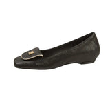 Good Wear French Retro Soft Leather Single Shoes Women's New Chinese National Style Square Head Low Heel Flat Shoes With Skirt Shallow Mouth