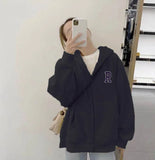 Soft Sister Student Cartoon Meal Jk Coat Zipper Koloumi Cotton Hoodie Jade Cinnamon Dog