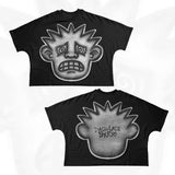 T-Shirt Hip-Hop Fun Cartoon Pattern Printing Oversized T-Shirt Original Gothic Cotton Short
