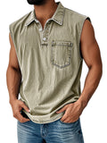 Explosion Of Sleeveless T-Shirts For Young Men's Leisure Trend To Open The Door To