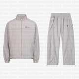 And Winter Sports Suit Wind Jacket Simple Street Fashion Zipper Solid Color Coat Men And