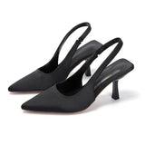 High-Heeled Sandals Baotou Behind The Empty Stumbling Stumbling New Shallow Tip Single-Shoe Fine Heel High