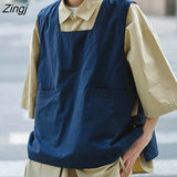 Women Japanese Style Spring Kawaii High Street Student Causal All-match Harajuku Fashionable Loose Mujer Sleeveless