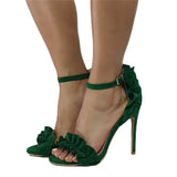 Fine High Heel Flower Size 47 Banquet High Heel Sandals