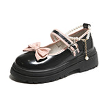 Leather Shoes Girl JK Cute Girl Lolita Princess Shoes With Skirt Thick Bottom Shallow Mouth Small Single