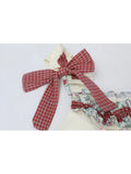 Women's Suspender Dress Summer 2023 Sexy Bandage Vintage Denim Patchwork Dress Ladies Kawaii Floral Print A Line Mini