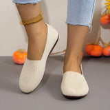 One-Foot Pedal Shallow Mouth Single Shoes Women Wide Head Large Breathable Lazy Happy