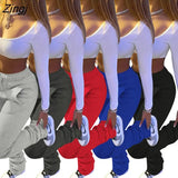 Stacked Pants joggers Women Pants Drawstring With Pocket Joggers Women Sweatpants Women Autumn Winter Clothes For
