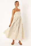 Zingj Spring And Summer Striped Suspenders Open Back Big Clear Fresh Air