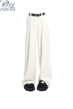 High Waist Loose Wide Leg Pants Women 2023 Spring Summer New Female Floor-Length White Suits Pants Ladies Long