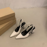 Temperament Baotou Sandals Women 2025 Summer New Korean Commuter Light Heels Paint Coarse Fashion Single