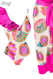 Piece Sets Beach Swimsuit Cover-up 2023 Summer Women Clothes Tops Bodysuits And Skirt Fitness Skinny Outfit 2 Piece