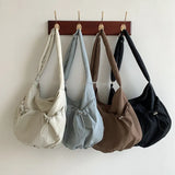 Shirring String Big Shoulder Crossbody BagOutfit