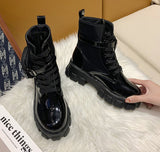 Fashion Pocket Mid-Clinity Thick Bottom Martin Boots Casual Big-Size