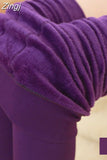 New Fashion Women's Autumn and Winter High Elasticity and Good Quality Thick Velvet Pants Warm winter christmas