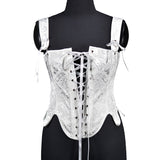 Autumn New Fashion Strap Fish Boned Deflower Petals Waist Corset Body Sleeveless Sexy