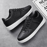 48 Small White Shoes Men's And Women's Primary And Secondary School Students Leisure Pure Color Plate Shoes Men's Leather Shoes Size No.