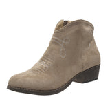 And Winter 2025 New Low-And-Tenced Martin Boots Women's Round Head Size 43 Embroidered Women's Short Boots V Side And Bare