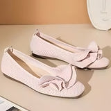 Shoes] Egg Roll Lotus Leaf Tip Flat Sole Single Shoe New French Temperament Soft Sole Comfortable Flying Women