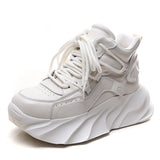 Time 138] Head-Level Cowfum Old Dad Shoes Women's Autumn Light Sports Leisure Single Shoes Small Heightening Women's