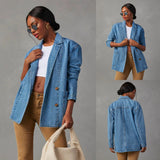 Zingj Retro Light Color Heavy Industry Wash Denim