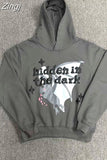 Harajuku New Goth 3D Foaming Pattern Hoodie Pullover Men Street Hip Hop Popular Sweatshirt Punk Rock Couples Oversized