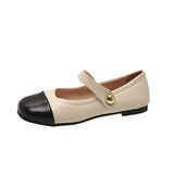 Zingj Wind Temperament Single Shoe Women Autumn 2024 New French Fashion Korean Version Of Mary Jane Flat Bean Shoes Women-Outfit