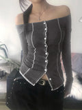 Style Anti-Car Repair Knitwear 2025 Autumn Collar New T-Shirt Solid Long-Sleeved