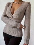 And Winter Jacket Women's Sweater Explosion Of The Girl's Knitted Shirt Solid Color Bottom