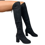 Boots Women 2025 Autumn New Thin High-Heeling Fashion Boots Thick And Knee Boots