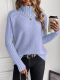 Women's Clothing Pure Color Buffet With Long-Sleeved Sweater Autumn And Winter High Collar