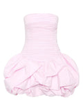 Holiday Style Pbbly Short Skirt 2025 Autumn And Winter New Out-Shoulder Folds Sexy Breast-Wearing Dress Woman