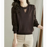 The Bottom Shirt Women's Autumn Dress 2025 New Short Shirt Beautiful Shirt To Reduce The Age Of The Long Sleeve