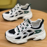 Dad Shoes Women In Tide 2025 Spring And Autumn New Breathable Thick Background Wear-Resistant Hong Kong Wind Blowing Street Leisure Sports