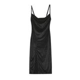 Women's Clothing 2025 New Spring And Summer Fashion Sexy Repair Fork With Dress
