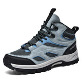 Autumn And Winter Men's Outdoor Hiking Sneakers Work-Resistant Shoes Thick Soles Wear-Resistant Walking