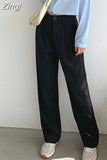 Pants Women Various Lengths All-match Spring Loose Empire Ins Simple College Mujer Solid Trousers Baggy Fashion