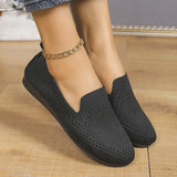 Flat Bottom Flying Light Mouth Single Shoes Women One Foot Hollow Pure Color Lazy Working