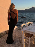 Beach Dress Sexy Knitted Bare Back Bli亮 Tight Bikini Shirt Sunscreen