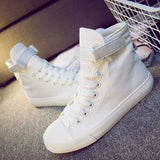 Shoes White Denim Sneakers Basket Femme Casual Shoes tenis feminino High Top Flat Shoes Trainers Women Zapatos