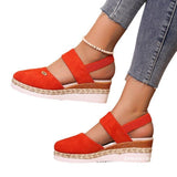 Bag Head Slope And Thick-Soled Sandals Women Waterproof Table Velvet Cold