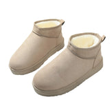 With Thick Thick Snow Boots Women Thick Bottoms To Keep Warm Winter Cloth Round Cotton Shoes
